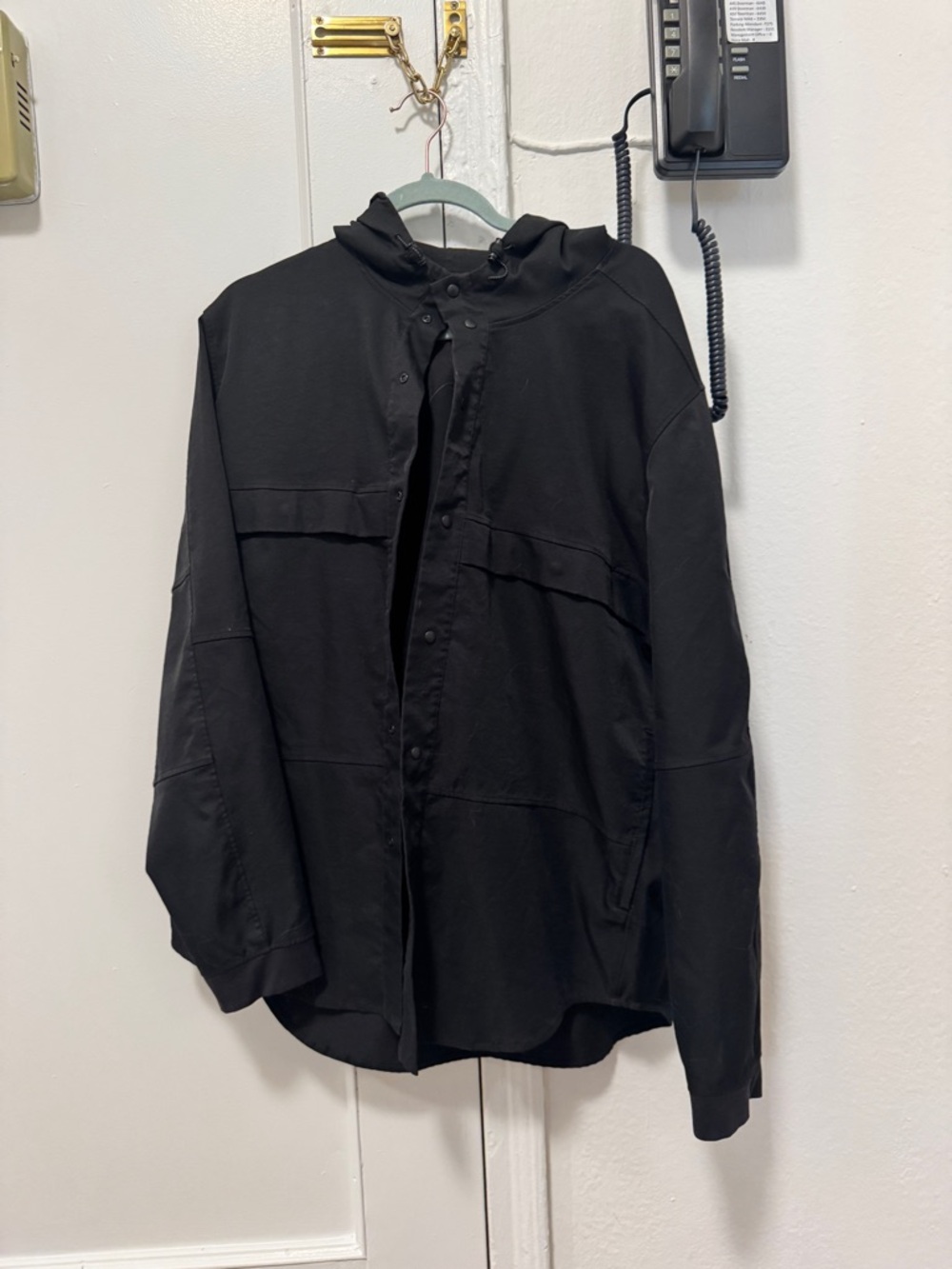 Men's Black Hooded Jacket
